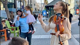 Jewish girl asks If I know Hava Nagila and Her Dad Steals The Show  Karolina Protsenko Violin Cover [upl. by Kiryt]