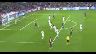 Messi Amazing offside back heel goal vs AC Milan 06112013 HD [upl. by Krys]