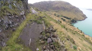 Christchurch earthquake  Evans Pass Road then and now  by drone [upl. by Notyal]