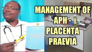 MANAGEMENT OF APH ANTEPARTUM HAEMORRHAGE [upl. by Ymar]