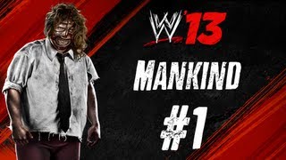 WWE 13 Mankind 1 Rock Bottom  The Rock vs Mankind [upl. by Jennee]