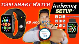 t500 smart watch unboxing and review and setup 2023 [upl. by Carlson645]