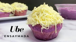 UBE CHEESE ENSAYMADA with Cream Cheese Frosting [upl. by Aundrea766]