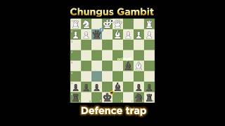 Chungus Gambit 💎  Best chess trap chess gambit checkmate  chesscom shorts [upl. by Avery744]