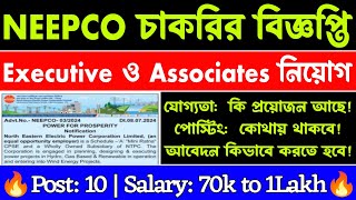 Executive এবং Associates নিয়োগ  Neepco vacancy 2024  neepco new vacancy  Neepco recruitment 2024 [upl. by Kalb838]