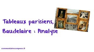 Tableaux parisiens Baudelaire  analyse [upl. by Lehcear]