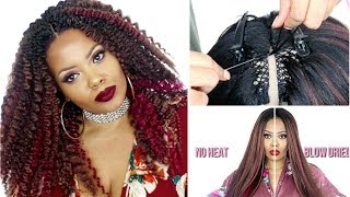 😍 FLAWLESS CROCHET WIG  KNOTLESS CROCHET ON LACE PART  TWO STYLES TOYOKALON TASTEPINK [upl. by Christianity]