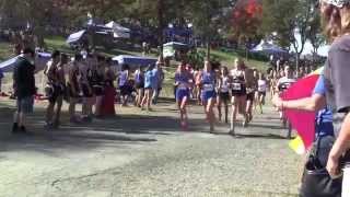 Placer Varsity Girls Cross Country at Sac Joajuin Subsection 2014 [upl. by Cusick]