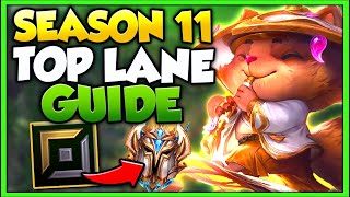 THE ULTIMATE SEASON 11 TOP LANE GUIDE  ITEMS RUNES LANING PHASE amp MUCH MORE  League of Legends [upl. by Herve]