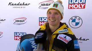 Winner Monobob St Moritz Interview [upl. by Nonnahsed]