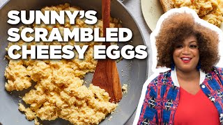 Sunny Andersons Perfect Scrambled Cheesy Eggs  Cooking For Real  Food Network [upl. by Elyagiba]