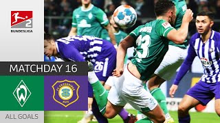 Crazy Scorpion Kick  SV Werder Bremen  Erzgebirge Aue 40  All Goals  MD 16 – Bundesliga 2 [upl. by Elane967]