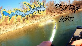 Melvern Lake KS bass fishing  32523 [upl. by Htims]