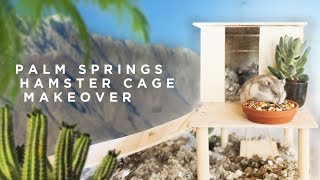 MINIMAL PALM SPRINGS HOME MAKEOVER for a hamster [upl. by Goer]