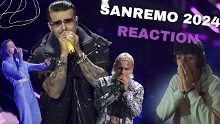 REAGISCO ALLE CANZONI DI SANREMO 2024 chi sarà il vincitore sanremo home [upl. by Ahsienahs]