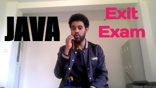 Java Exit exam  እንዴት እንዘጋጂ [upl. by Favin]