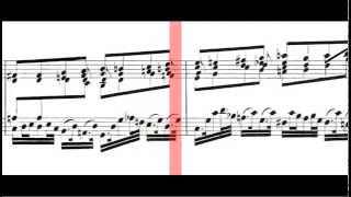 BWV 911  Toccata in C Minor Scrolling [upl. by Saraiya754]