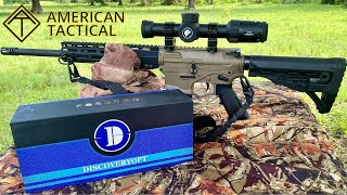 Discoveryopt EDAR 16x24IR FFP Scope  American Tactical Omni Hybrid [upl. by Kendrah]