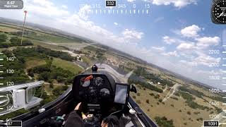 WOW cruising 8400 ft Flying PW5 Cross Country What a day to be a bird final glide by Dawson video [upl. by Assiralk]