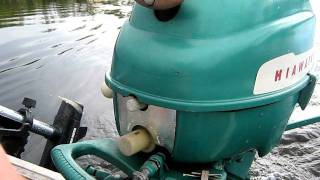 1956 Hiawatha 50hp outboard motor [upl. by Aible]