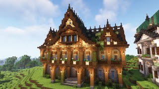 Minecraft  How to build a Medieval Library  Tutorial [upl. by Lamrouex]