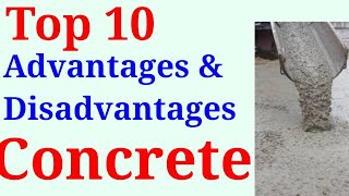 Advantages amp Disadvantages of Concrete  Benefits of Concrete  1 Cum Rcc Concrete  1000 Sqft Slab [upl. by Eliathan]