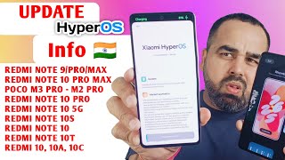 🇮🇳 HyperOS Update  Redmi Not 10 Note 10s Note 10 Pro 10 Pro Max10 5G 10T 5GRedmi 10 Series [upl. by Igal]