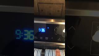 How to set a clock on a Samsung electric range with no numbers [upl. by Aicats]