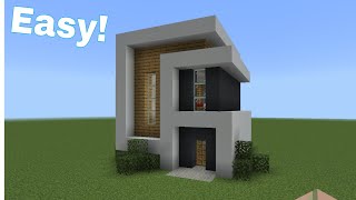 Minecraft  small modern house tutorial 🏡 [upl. by Gerhard]