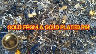 Gold Recovery From Gold Plated PinsGold Recovery Electronics Waste Motherboard Connectors [upl. by Kathleen]