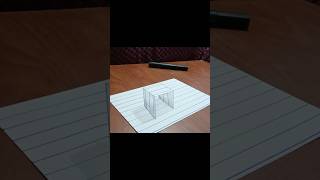 3D illusion  drawingskills7142 easy art drawing satisfying shortsfeed ytshorts shorts [upl. by Acilgna531]