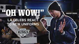 Your Favorite Celebrities React to the NEW LA Kings Jerseys [upl. by Janie666]