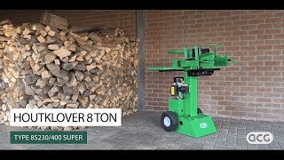 Kloofmachine 8 TON 8S230400SUPER  ACG® Houtklovers [upl. by Suiratnauq]