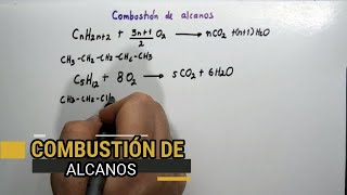 PROPIEDADES QUÍMICAS DE LOS ALCANOS COMBUSTIÓN [upl. by Eissoj]