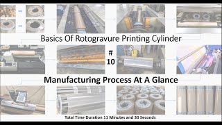 Basics Of Rotogravure Printing Cylinder Part 10 Manufacturing Process At A Glance [upl. by Laroc]