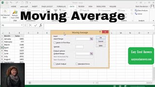 How to Create a Moving Average in Excel [upl. by Nannoc]