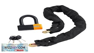 VEVOR Bike Chain Lock 328FT Heavy Duty Bike Lock AntiTheft Bicycle Chain Review [upl. by Enaitsirk]