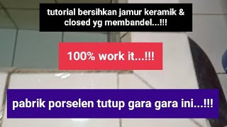 tutorial bersihkan noda keramik dan closed membandel [upl. by Rebbecca]