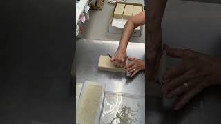 Unmolding and trimming soap soapmaking soapmaker alegnasoap soap artisansoap [upl. by Airlia]