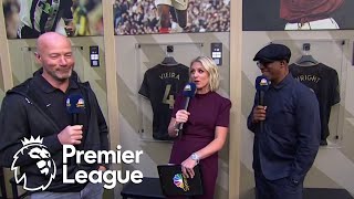 Ian Wright Alan Shearer blown away by Philadelphia Fan Fest  Premier League  NBC Sports [upl. by Anawot]