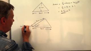 How to calculate the area of a right angle triangle  overview [upl. by Debo]