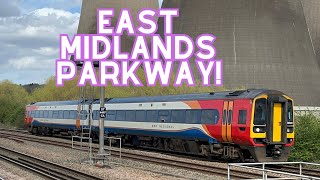 Trains at East Midlands Parkway 060424 [upl. by Onitram]