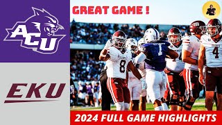 Abilene Christian vs Eastern Kentucky Game Highlights 10192024  College Football Week 8 FCS 2024 [upl. by Otreblon]