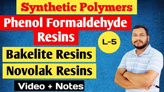 Phenol Formaldehyde Polymer  Bakelite  Novolak Resins  BSc 3rd year  by pankaj sir [upl. by Nodnorb]