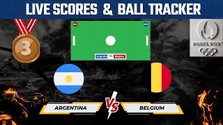 Argentina W Vs Belgium W Bronze Medal Match Hockey Live Scores amp Updates Paris Olympics 2024 [upl. by Shaughnessy747]