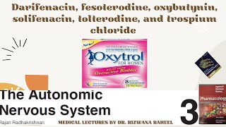 Darifenacin Fesoterodine Oxybutynin Oxytrol Solifenacin Tolterodine and Trospium Chloride [upl. by Nyladnar]