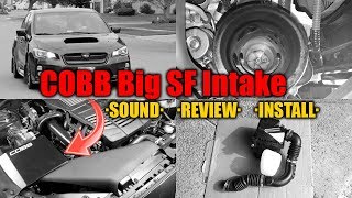 Cobb Big SF Intake System Installation Sound Review in 2017 WRX CVT [upl. by Fanchette]