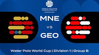 LIVE  Montenegro vs Georgia  Water Polo World Cup 2023  Group B [upl. by Floro]