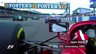 F1 Classic Onboard Jean Alesis first lap at the 1995 British Grand Prix [upl. by Conover478]