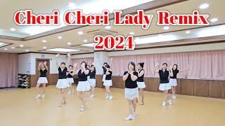 Cheri Cheri Lady Remix 2024 Line Dance Demo [upl. by Alyaj663]